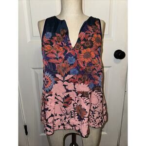 Anthropologie‎ HD In Paris Elsie Floral Print Tank Top Womens Size 6